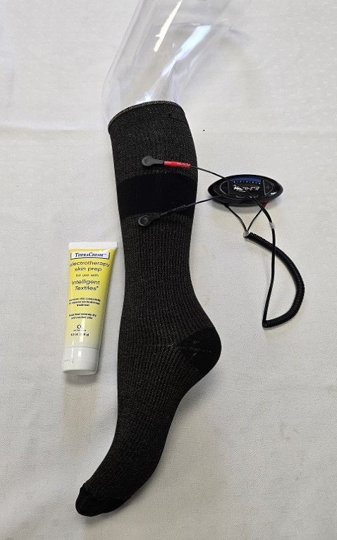 SILVER-THERA STOCKING ELECTRODE - Black (stimulator, conductive cream not incl. ) (sm/med, lrg/xlrg)