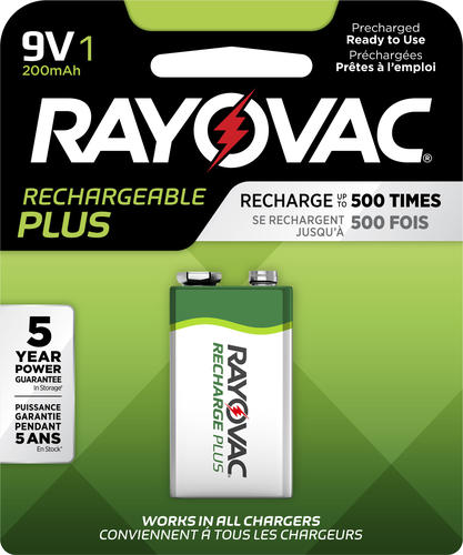 RAYOVAC PLUS RECHARGEABLE BATTERIES