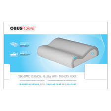 OBUSFORME STANDARD CERVICAL MEMORY FOAM PILLOW