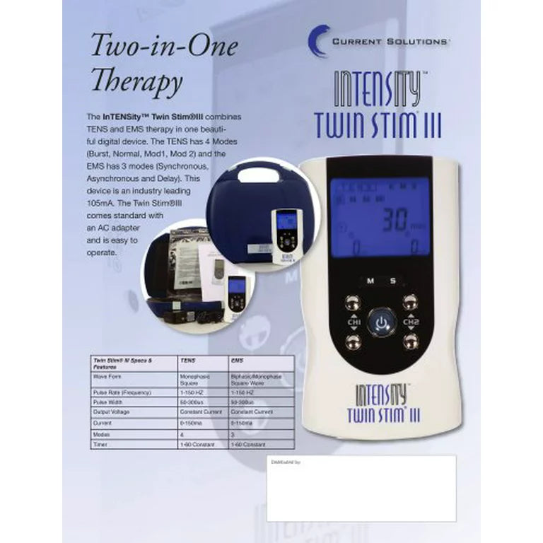 inTENSity TWINSTIM COMBO III (TENS, NMES/EMS)