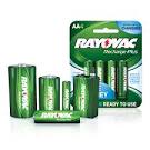 RAYOVAC PLUS RECHARGEABLE BATTERIES