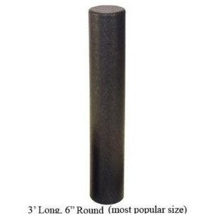 FOAM ROLLER (FULL) BLACK (HIGH DENSITY) 6" X 36"