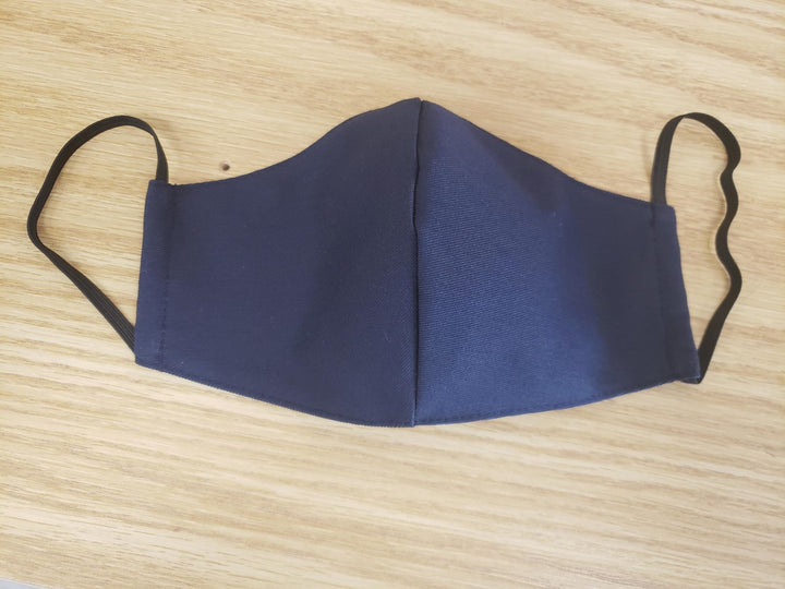 DUAL LAYER FITTED REUSABLE FACE MASK - NAVY