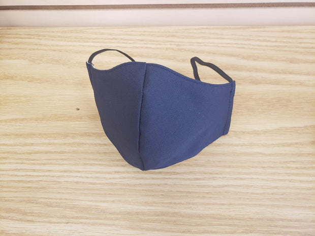DUAL LAYER FITTED REUSABLE FACE MASK - NAVY