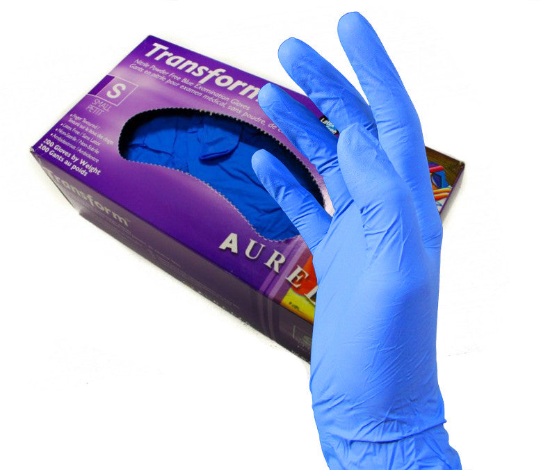 NITRILE MEDICAL EXAMINATION GLOVES - AURELIA TRANSFORM (POWER FREE / LATEX FREE)